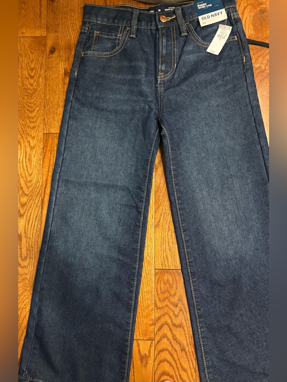 Old Navy Girls High Rise Baggy Wide Leg Jeans NWT SIZE 10